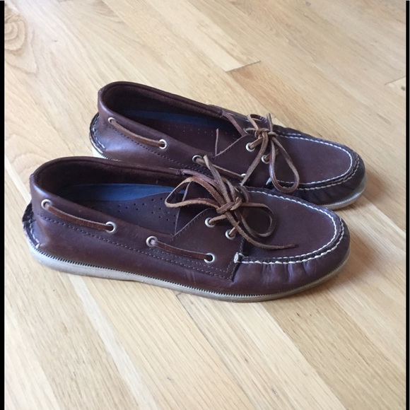 J. Crew Other - J. Crew espresso brown boat shoes sz 8 good